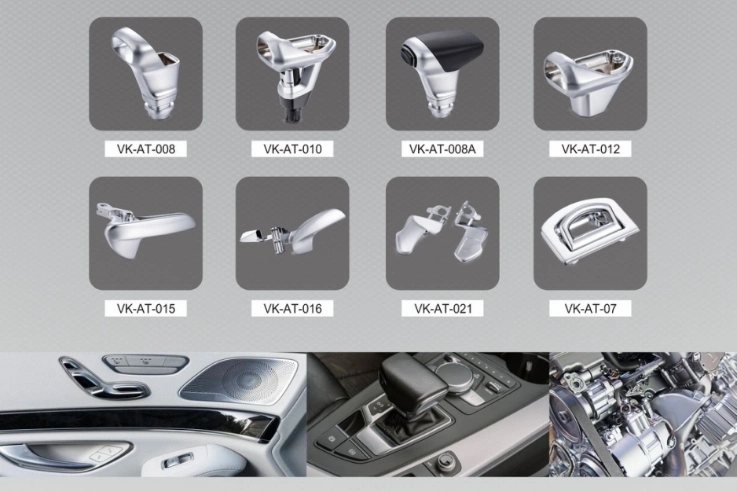 ODM Die-Casting CNC Machining Auto Spare Parts Car Accessories Door Handle Gear Lever Logo