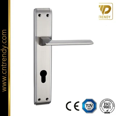 Сатинированный никель, высококачественная дверная ручка для патио, длинный пластинчатый дверной рычаг